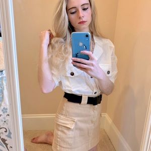 Pacsun cargo mini skirt with belt